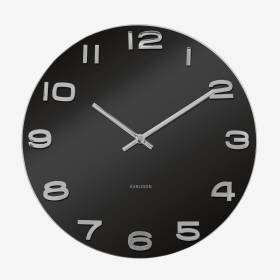 Reloj Pared Vintage Redondo Negro